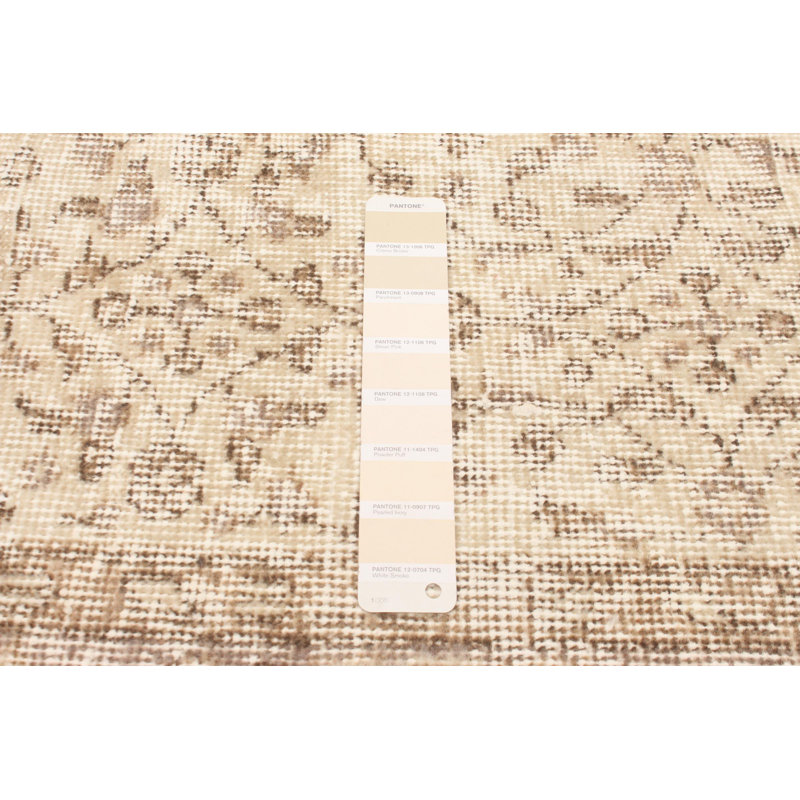 Tapis unique en laine noué à la main de style 2000S 5 pi 4 po x 9 pi 5 po Danuel