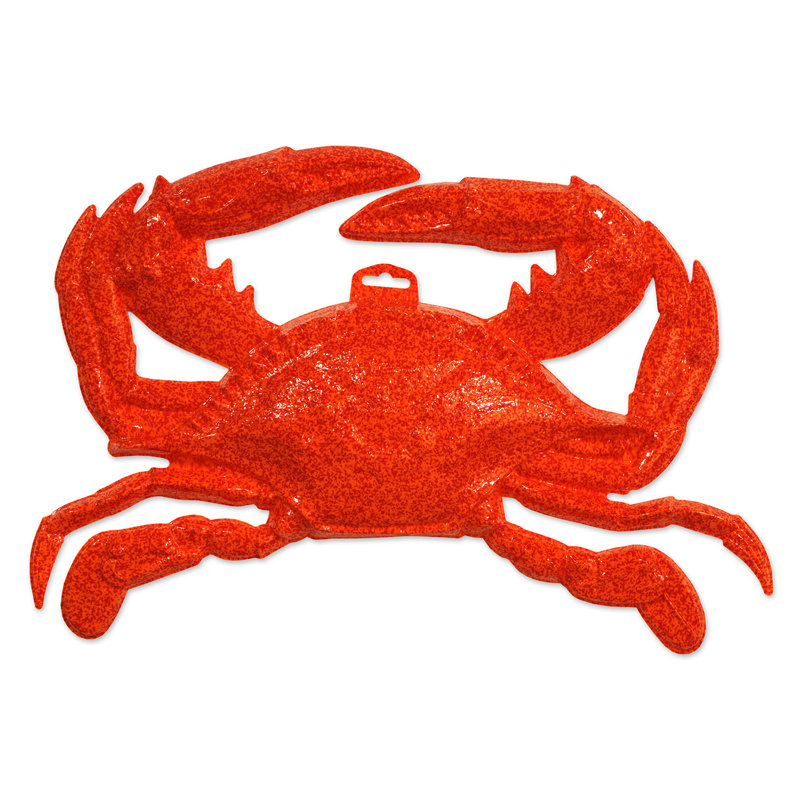 Décoration murale en plastique crabe