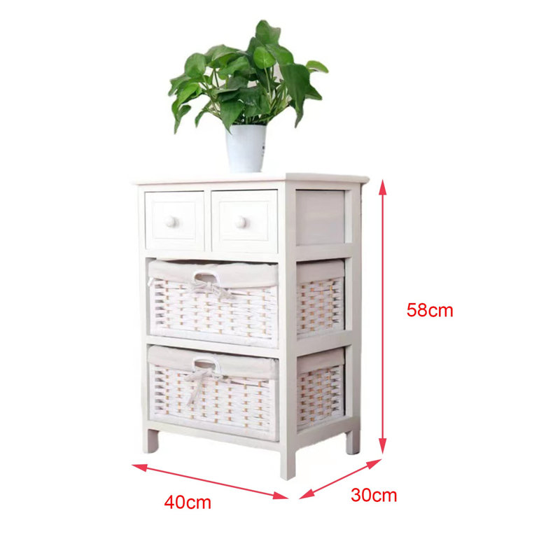 Brittanylee 40cm W Bedside Table