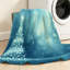 Jeté en flanelle transparente molletonnée, imprimé Merry Christmas Tree-131504382