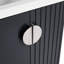 Meuble-lavabo mural noir 24 po avec lavabo, pour espaces compacts, portes à fermeture douce et poignées en métal-1158037705-1158037711