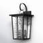 Ariew 3 - Light 18.6'' H Black Iron Hammered Glass Outdoor Wall Lantern with Dusk to Dawn