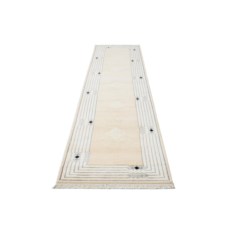 Tapis de couloir crème 13 pi Pastrana