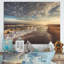 Magnifique plage panoramique au coucher du soleil - art nautique et côtier sur toile
