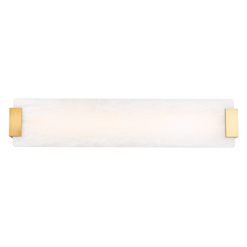 Quarry 1 - Light LED Bath Bar, Aged Brass