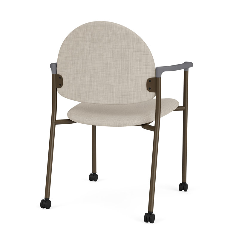 Chaise d'invité à chat avec roulettes, Bronze, Plot Line neutre