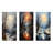 Moonlit Shadows In Winter - Tree Oak Metal Wall Art Prints Set Of 3-554621572
