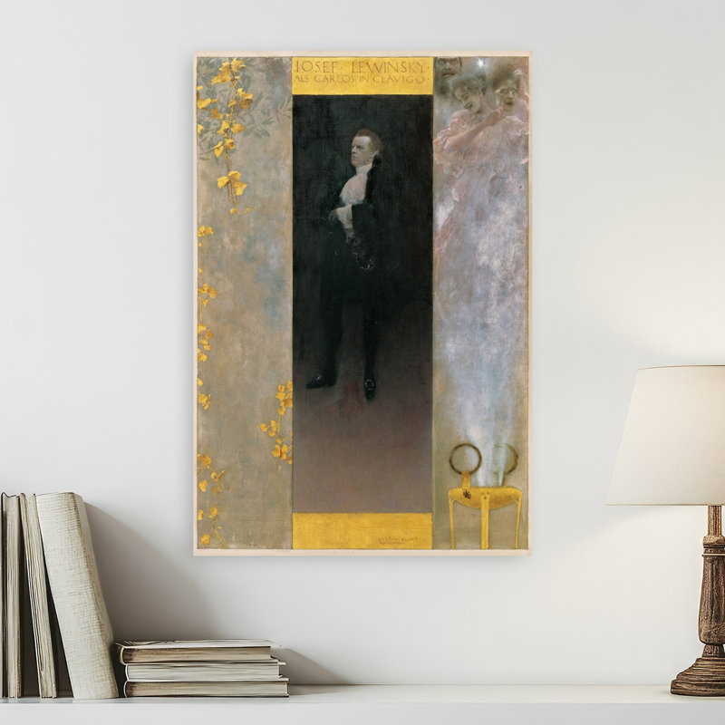 The Actor Josef Lewinsky As Carlos In Goethes Clavigo, 1895 Abstract Contemporary Portrait Wall Art Print