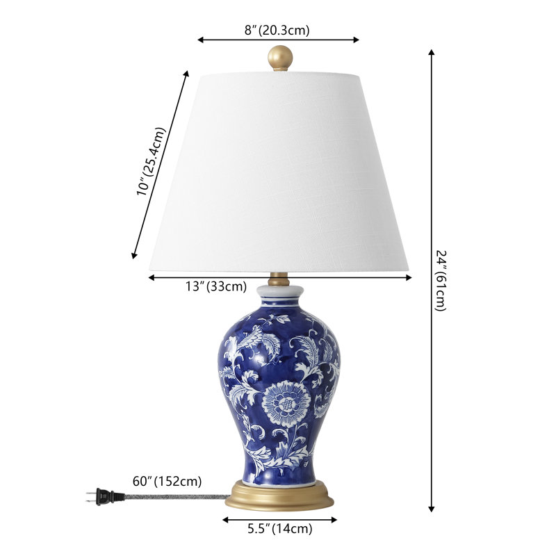 Lampe de table 24 po Elem, Marine