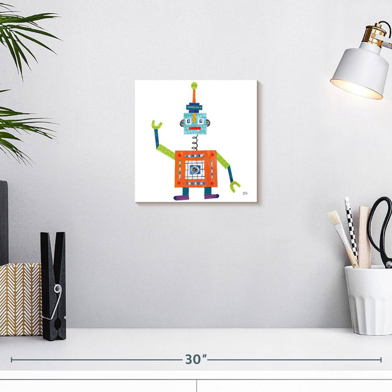 Robot Party V, 10" H x 10" W