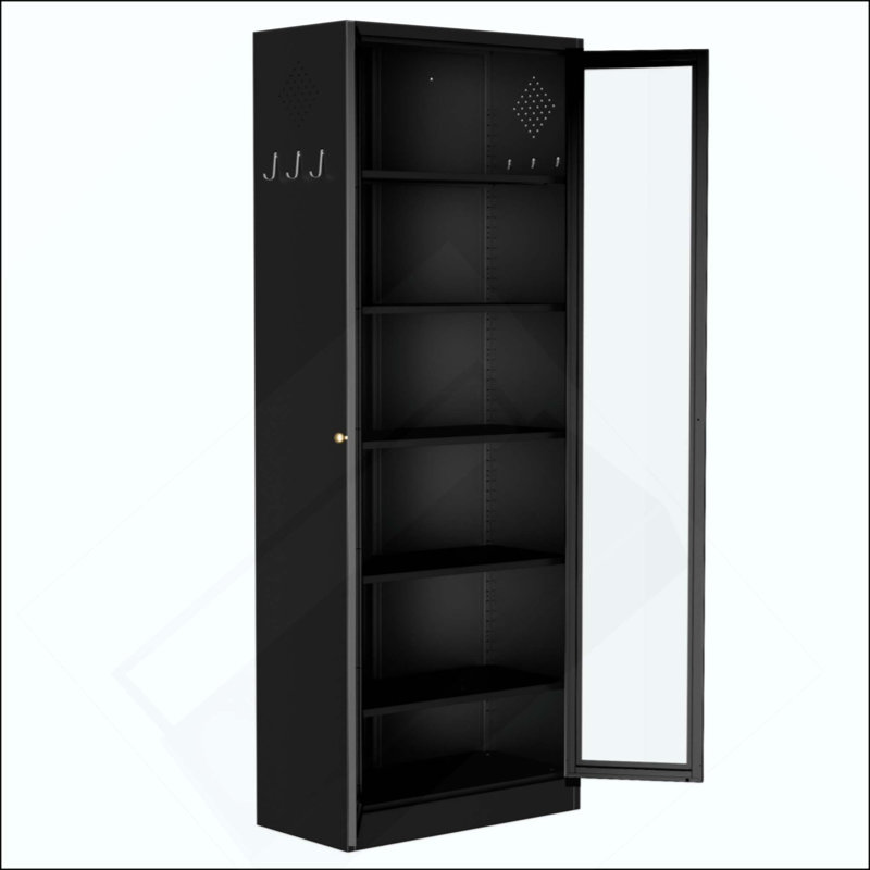 Armoire de cuisine en métal - 72 po de hauteur avec 5 tablettes réglables, armoire autoportante pour cuisine / garde-manger / salle de bain