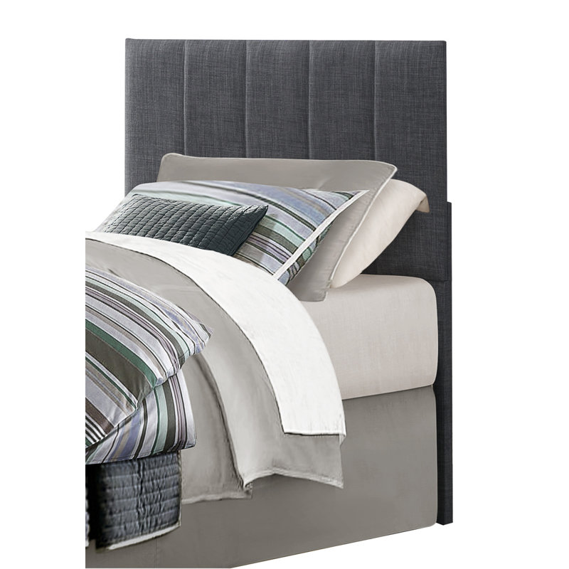 Tête de lit capitonnée en tissu rembourré à rainures verticales