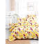 Ensemble de courtepointe réversible en microfibre jaune -630151251