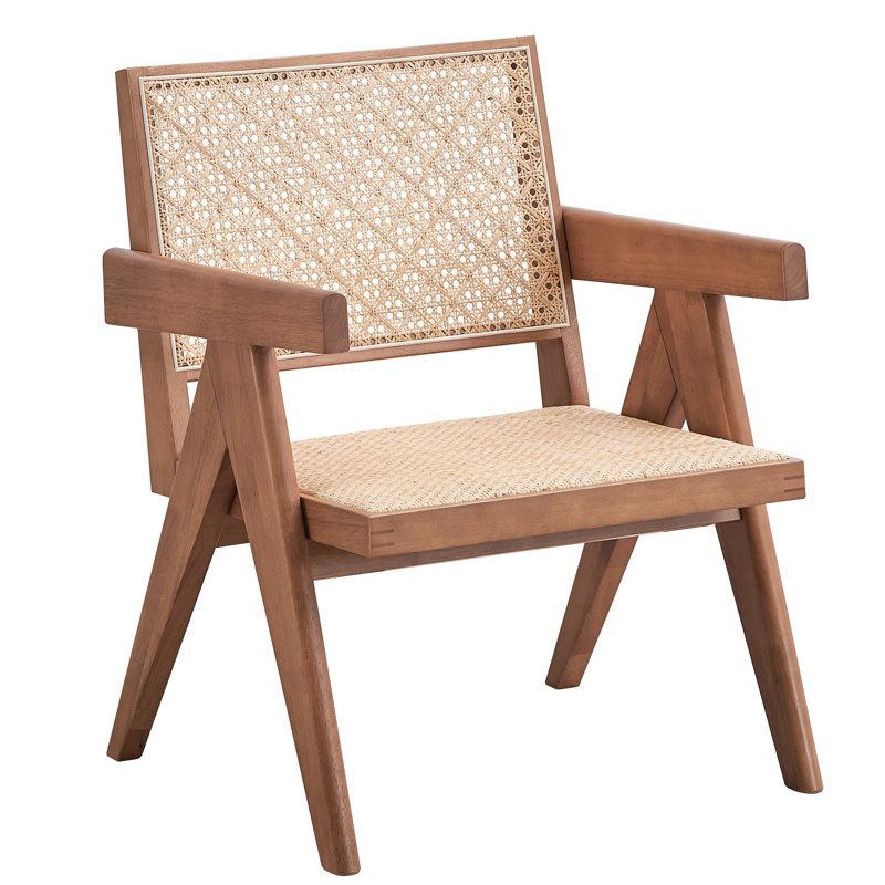 Chaise d'appoint moderne et naturelle avec support stable pour différentes pièces et espaces de détente en bois