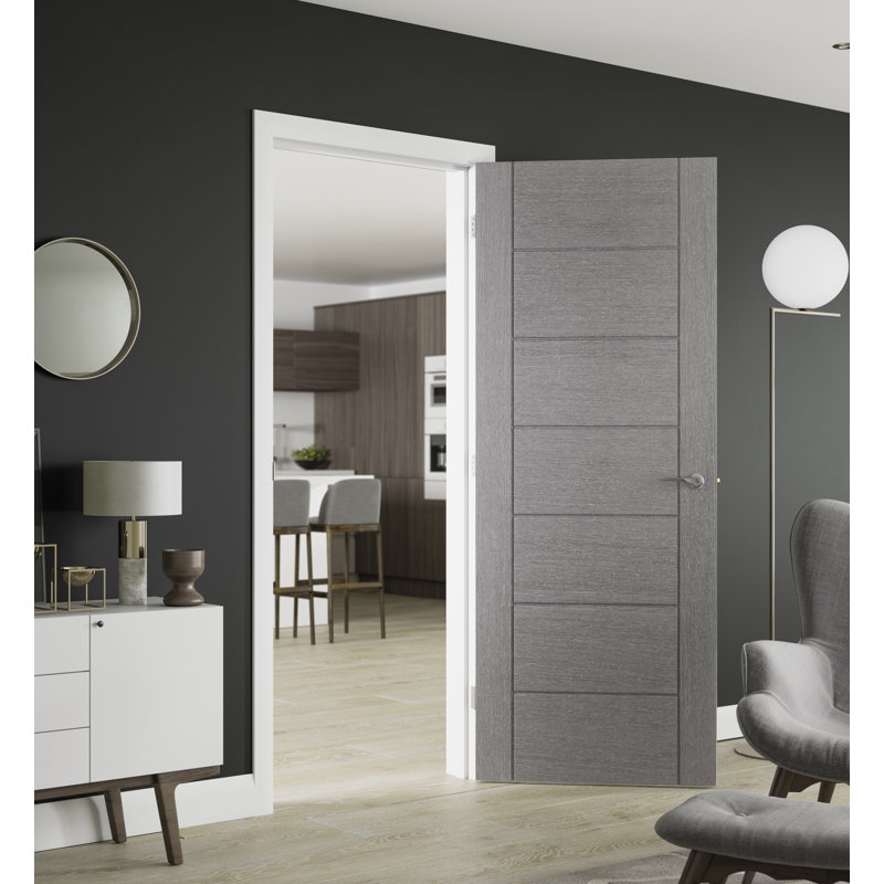 Palermo Fire Door Prefinished, 2040mm H x 826mm W x 44mm D