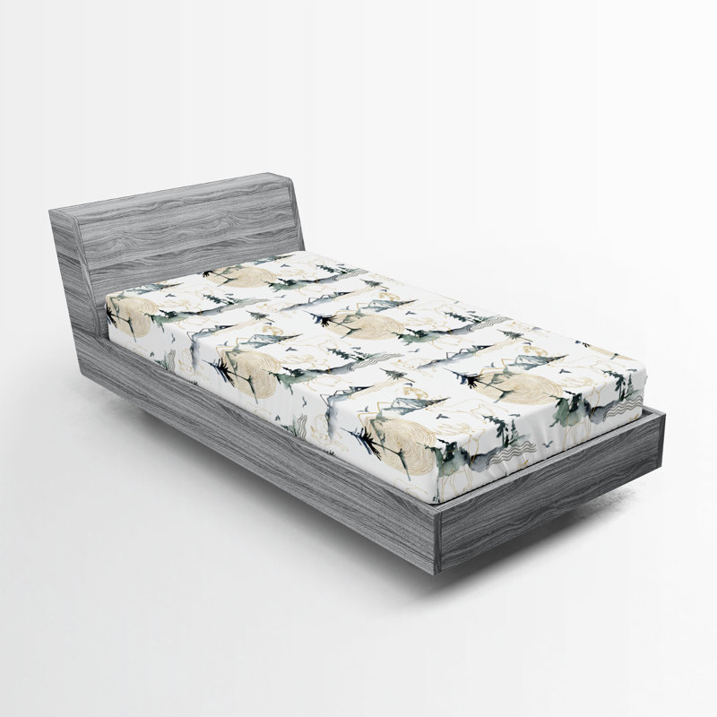 Drap-housse Ambesonne Wild Nature, Drap-housse simple TG