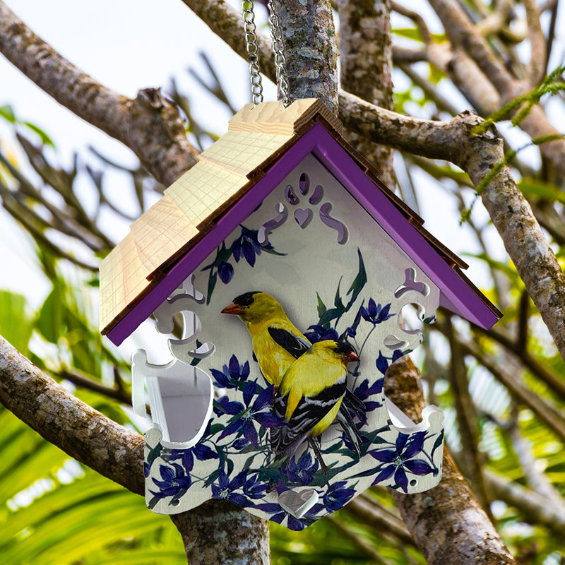 Mangeoire d'oiseaux Love Nest - chardonneret et clématite