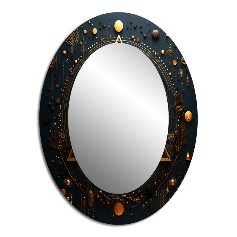 Miroir mural ovale antique, 40 po x 30 po