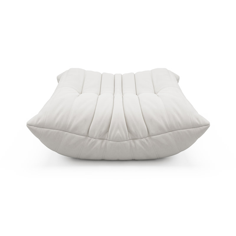 Fauteuil à billes rembourré Eito, Blanc