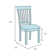 Chu Linen Slat Back Side Chair in White
