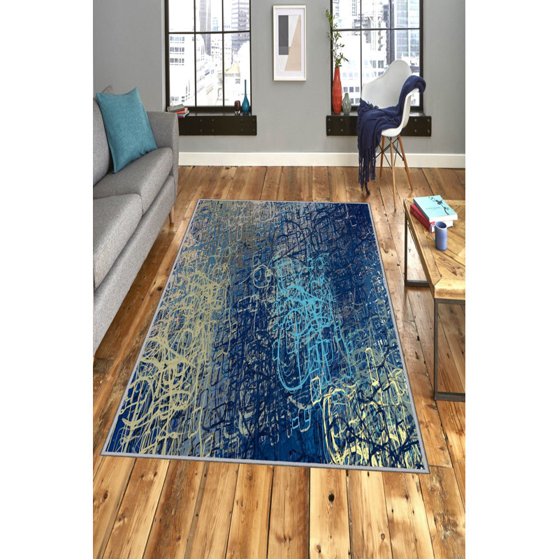 Premium Hall Carpet, 2.6 x 9.8 ft | 100% Polyester, 0.04 in Pile Height | Antibacterial & Non-Slip Underside | Machine Washable, 3D Digital Printing | Durable Woven Design for Living Room & Entryways