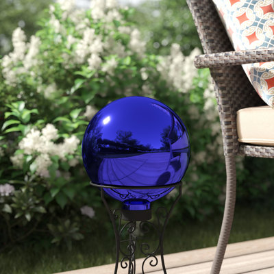 Globe terrestre extérieur en acier inoxydable à miroir 10 po Obrien