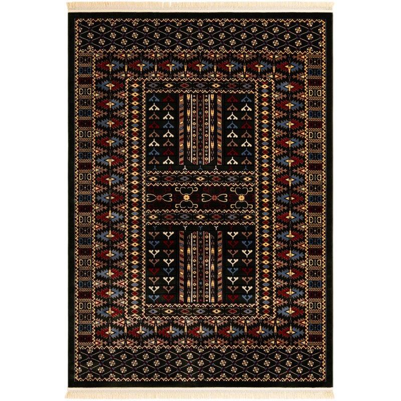Tapis de couloir Aucun, couleur vert foncé Hufnagel, Rectangle 7 pi 1 po x 10 pi