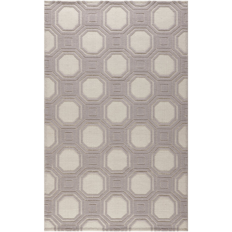 Martha Stewart Puzzle Hand Woven Wool Geometric Rug, Rectangle 4' x 6'
