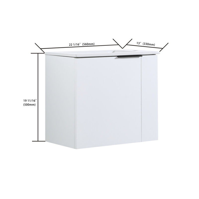Meuble-lavabo de salle de bain avec lavabo