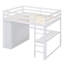Lit mezzanine en bois avec garde-robe intégré-1031340801