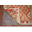 Tapis de couloir oriental géométrique en laine Kilim 3 x 16