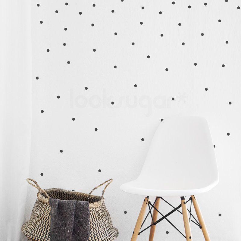 Abstract Non-Wall Damaging Wall Decal, Black