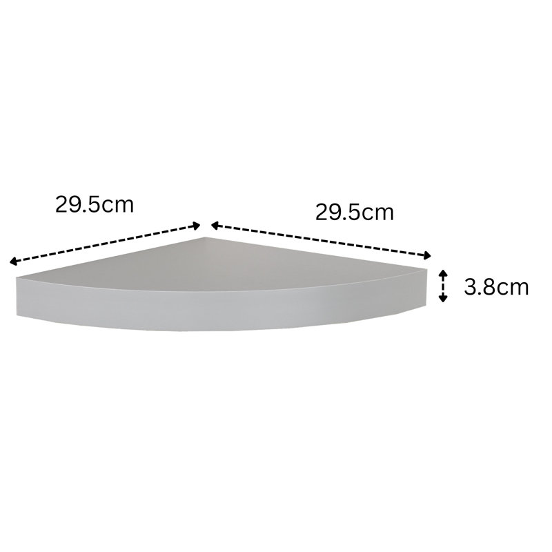 Hudson Floating Shelf, Gray