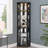 Corner Glass Cabinet Lighted Curio Cabinet Corner Display-816437382