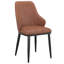 Chaise d'appoint rembourrée en tissu Leonikos
