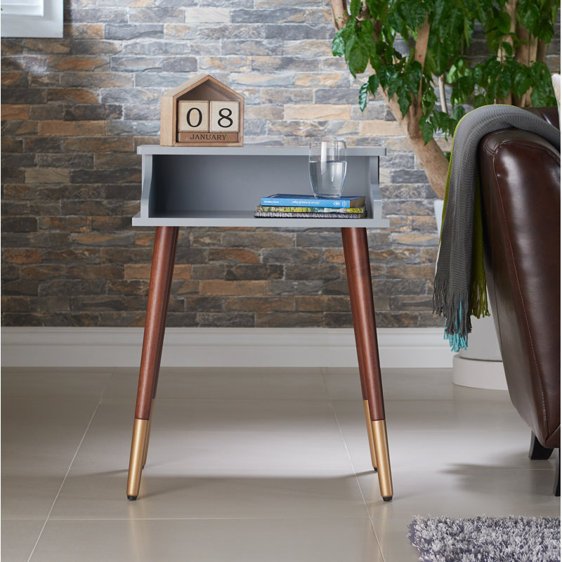 Aliyah End Table, Grey