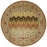 Hand Knotted Wool Chevron Area Rug