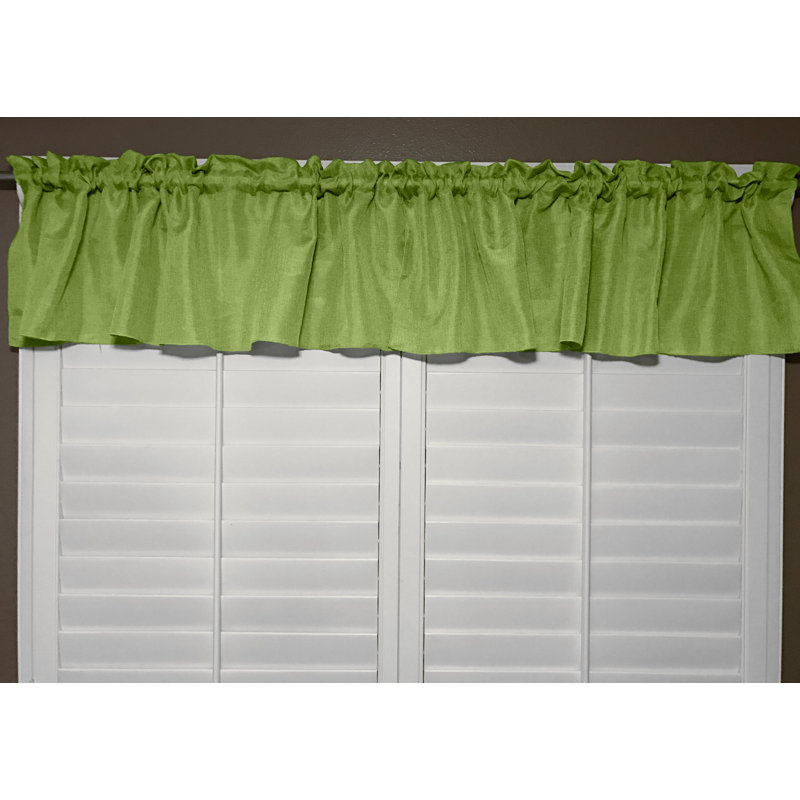 Cantonnière sur mesure l 58 po, L 58 po x L 18 po, Vert lime