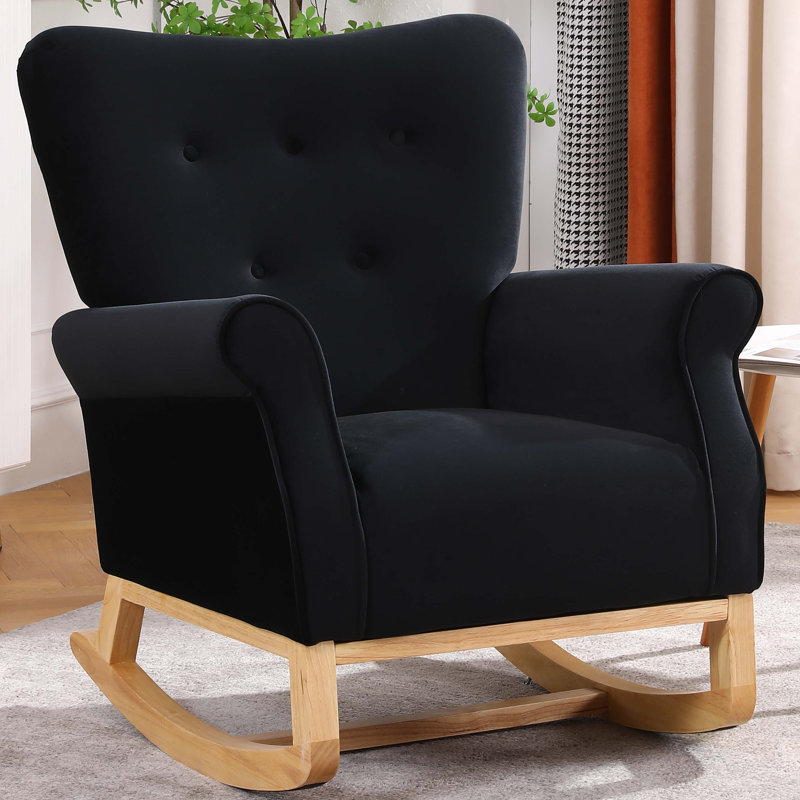 Chaise berçante Maylie, Noir