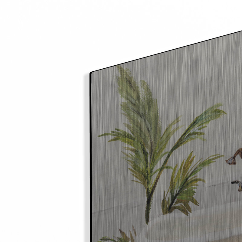  «Crisp Cottage Bathroom 1» par Silvia Vassileva, art mural en métal, 24 po x 24 po