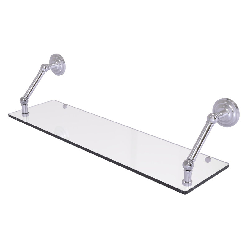 Jhene Bracket Shelf, Satin Chrome, 8" H x 30" W x 8" D