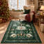 Tapis de jardin de Noël en velours perlé rétro pour le salon, la chambre à coucher ou le vestibule-1755642461