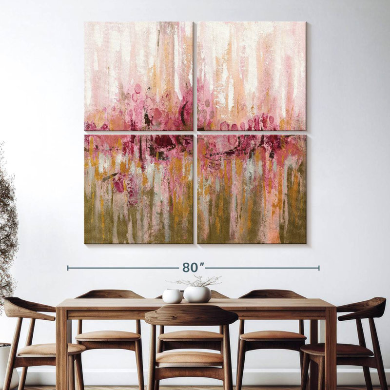 Pink Reflections, 74" H x 74" W