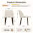 Upholstered Solid Wood Small Dining Chairs - Ergonomic Curve & Plush Padding for Multiple Spaces-1987746631