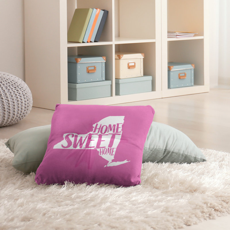 Coussin de sol touffeté home, 30 po x 30 po, Rose, New York