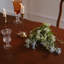 Table de salle à manger rectangulaire brune pour salle à manger / cuisine-685898470