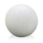 Garden Decorative Ball, Zen Garden, Swimming Pool, House Entrance, Patio, Ribbed Stone Effect Ball with Flat Base