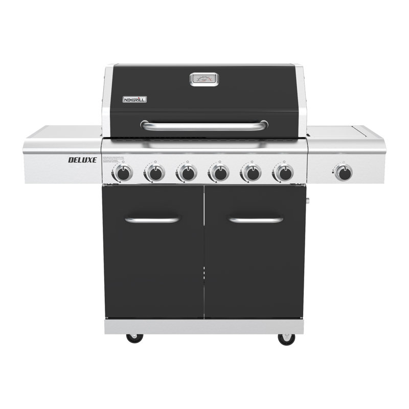 Nexgrill Deluxe 6-Burner Dual Fuel Propane Gas Grill