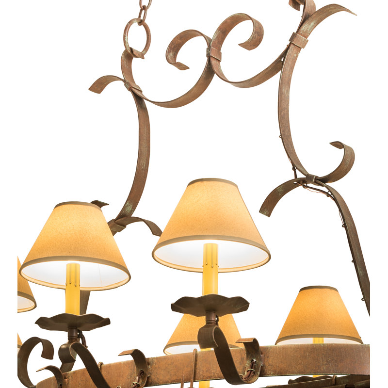 8 Light Pot Rack