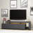 Modern Anthracite TV Stand with LED Lights, 63.8 x 20.9 x 14.6 inches | 100% Melamine Coated Particle Board, Thickness: 0.7 inches | Wall-Mountable, Multiple Shelves for Storage, Stylish & Functional Design-2119918879